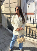 Blazer « enveloppe » crème