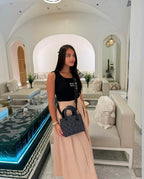 Jupe en popeline crème