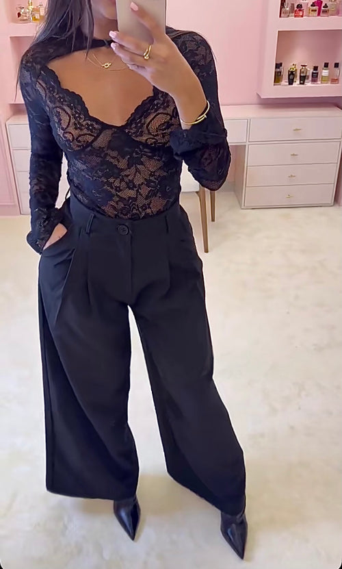 Pantalon Palazzo noir