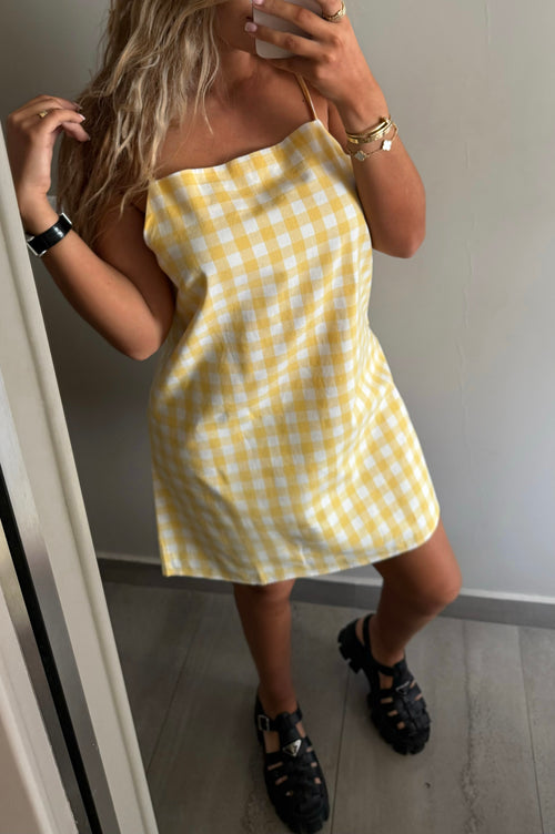 Robe Vichy jaune