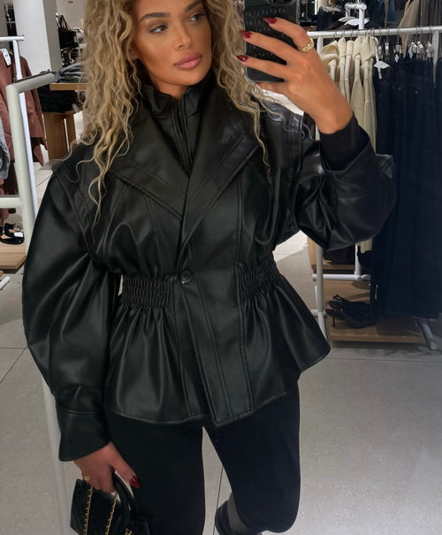 Veste en simili Black-Out