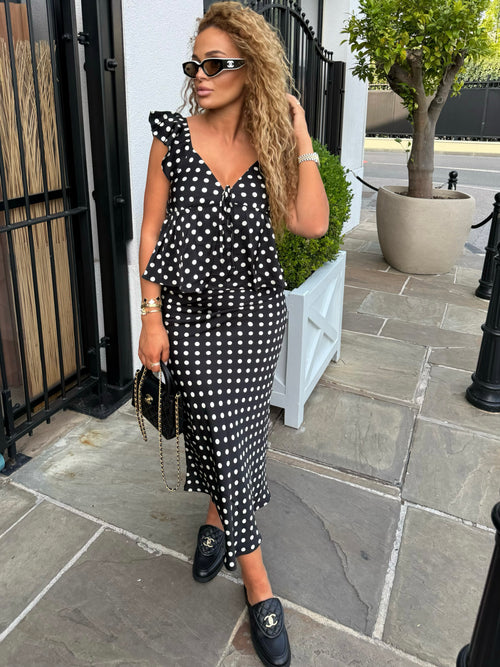 Ensemble à pois noir