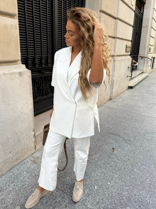 Blazer T-shirt blanc