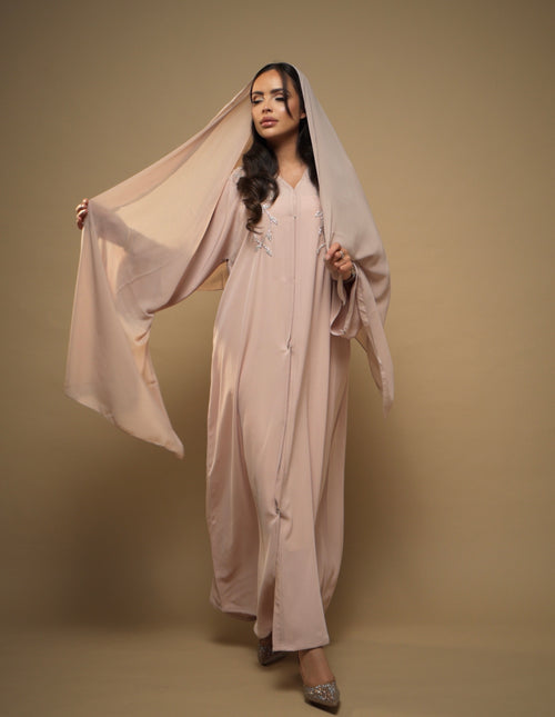 Abaya Rose Cristal