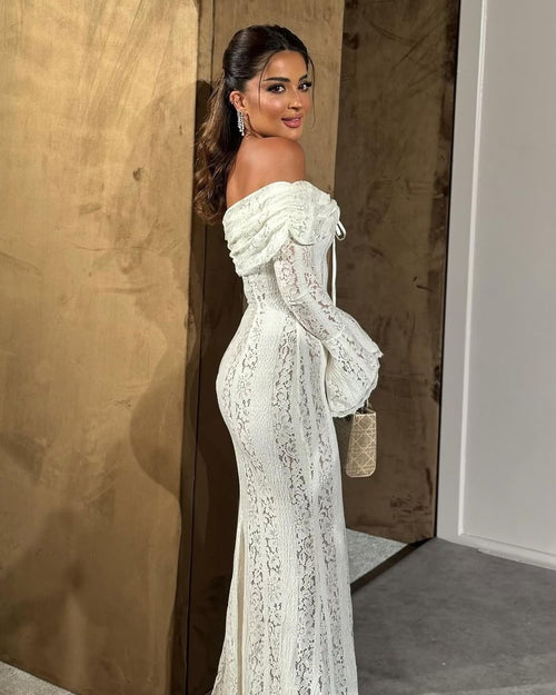 Robe Maxi Ivory Bloom