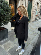 Blazer Cut-Out à dos ouvert noir