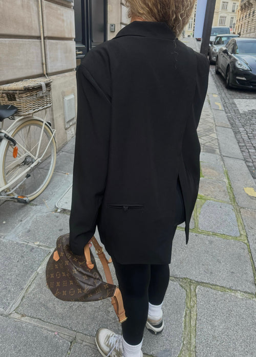 Blazer Cut-Out à dos ouvert noir