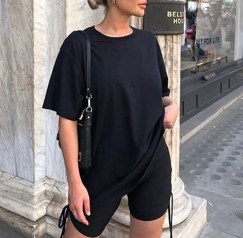 T shirt noir oversize