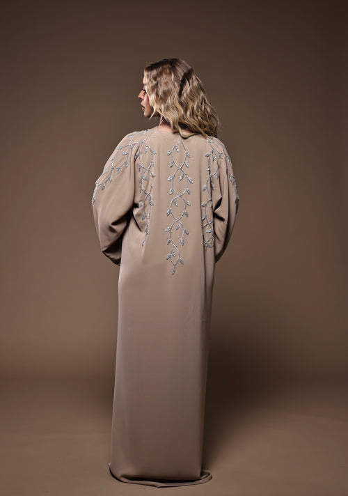 Abaya Beige d'Arabie (Expédition sous 14 jours)