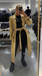 Trench long Camel