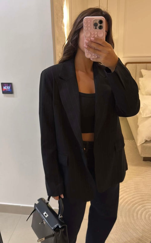 Blazer Stripe noir