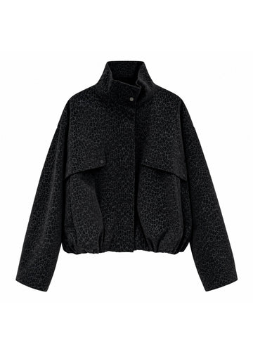 Veste Léopard effet velours