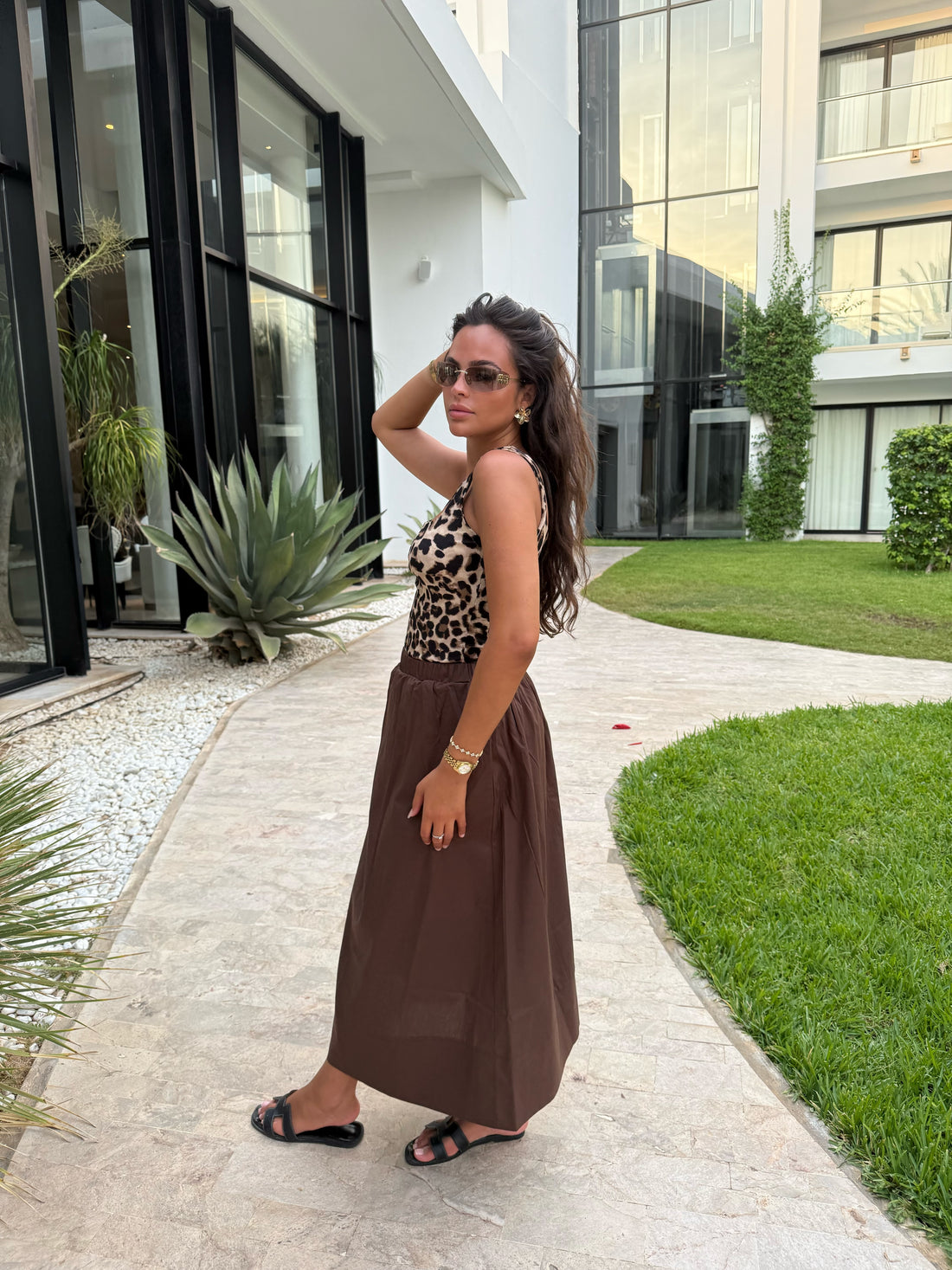 Jupe bouffante choco