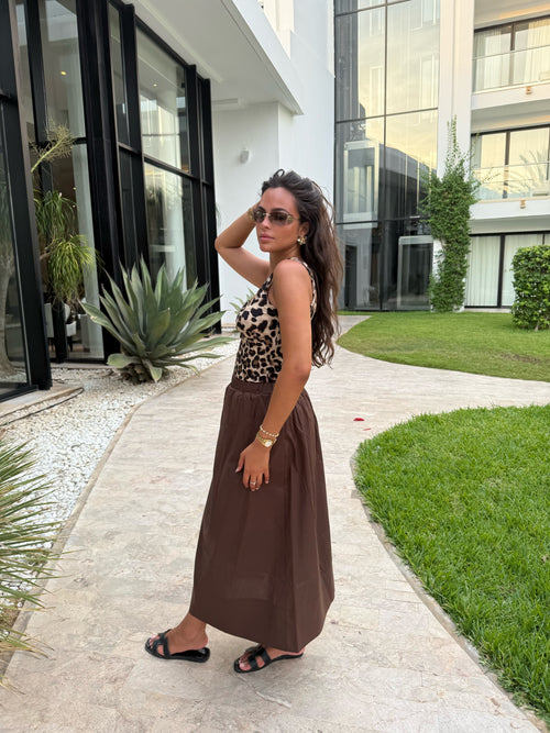 Jupe bouffante choco