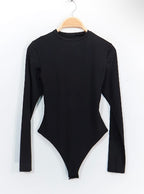 Body en Polyamide manches longues noir