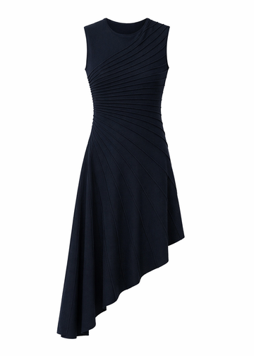 Robe Dark-Glam asymétrique