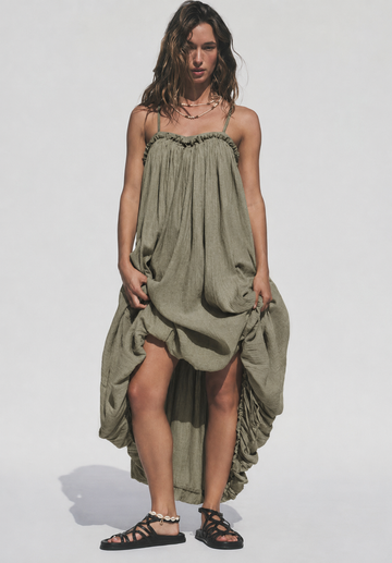 Robe ballon Kaki