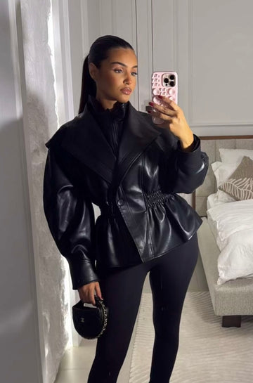 Veste en simili Black-Out