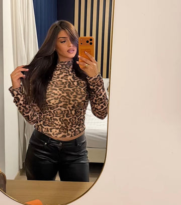 Top Second-Skin Léopard