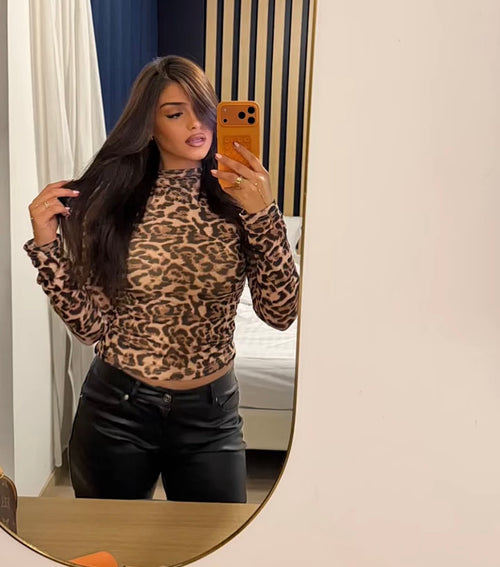 Top Second-Skin Léopard