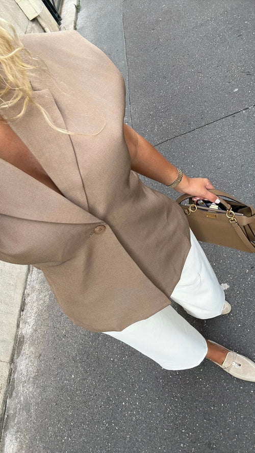 Blazer minimal Camel