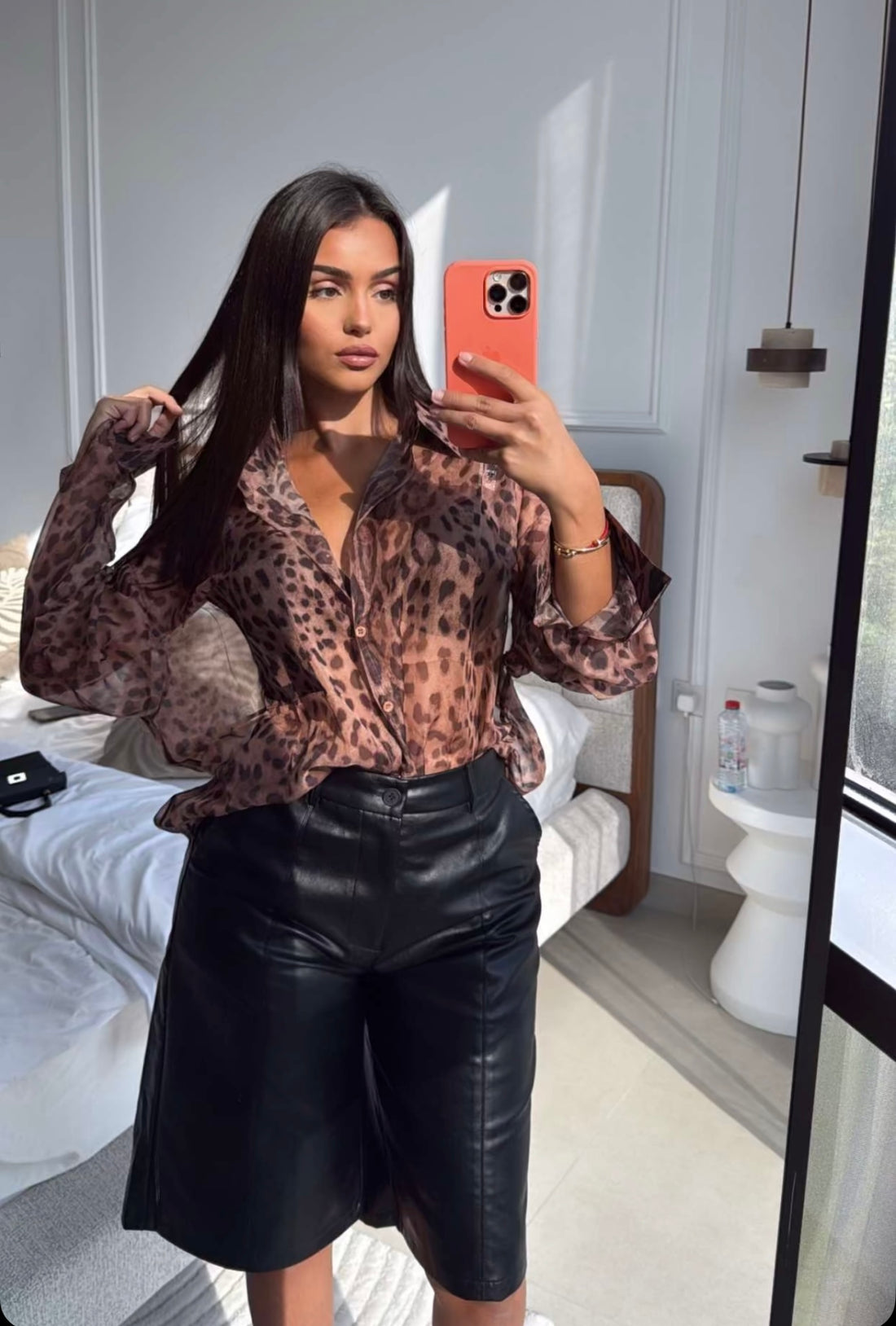 Bermuda en simili noir