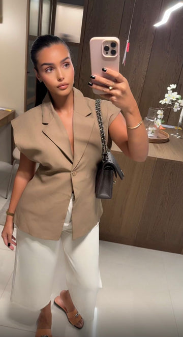 Blazer minimal Camel