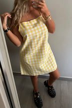 Robe Vichy jaune
