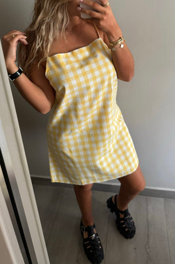 Robe Vichy jaune