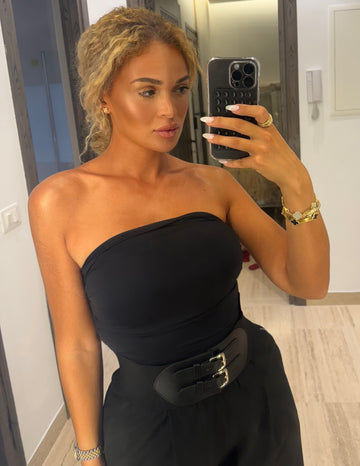 Body noir bustier