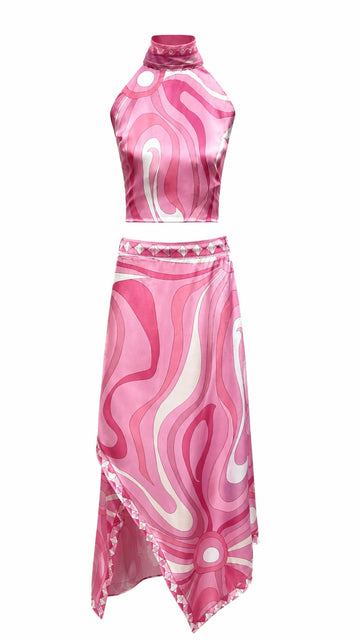 Ensemble Riviera-Muse rose