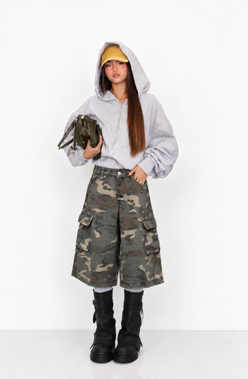 Bermuda denim camouflage