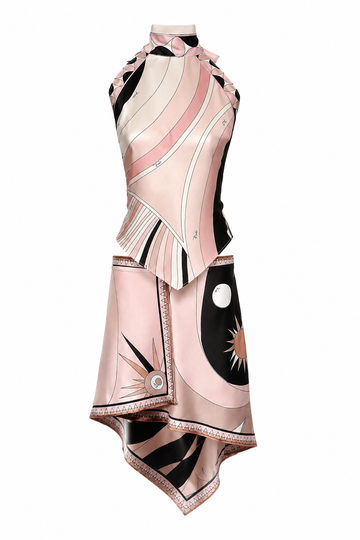 Ensemble-jupe Azzura rose
