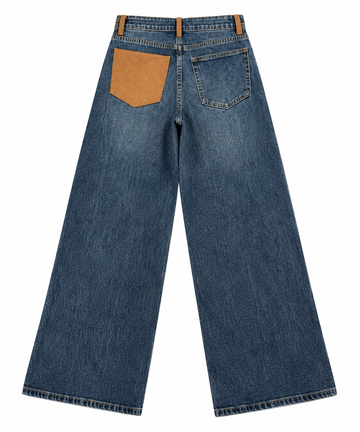Jean Suede bleu foncé