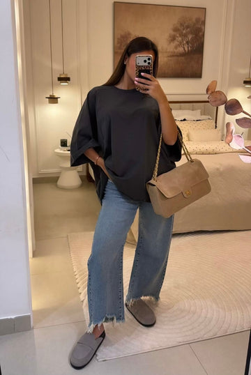 T-shirt oversize épais