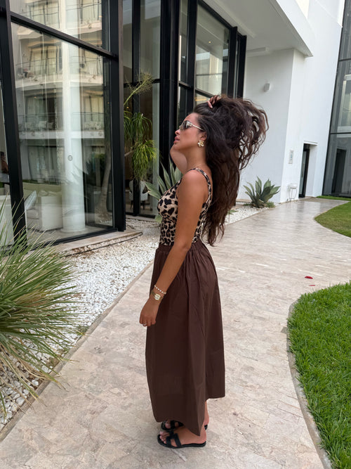 Jupe bouffante choco