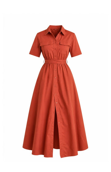 Robe Chemise Terracotta