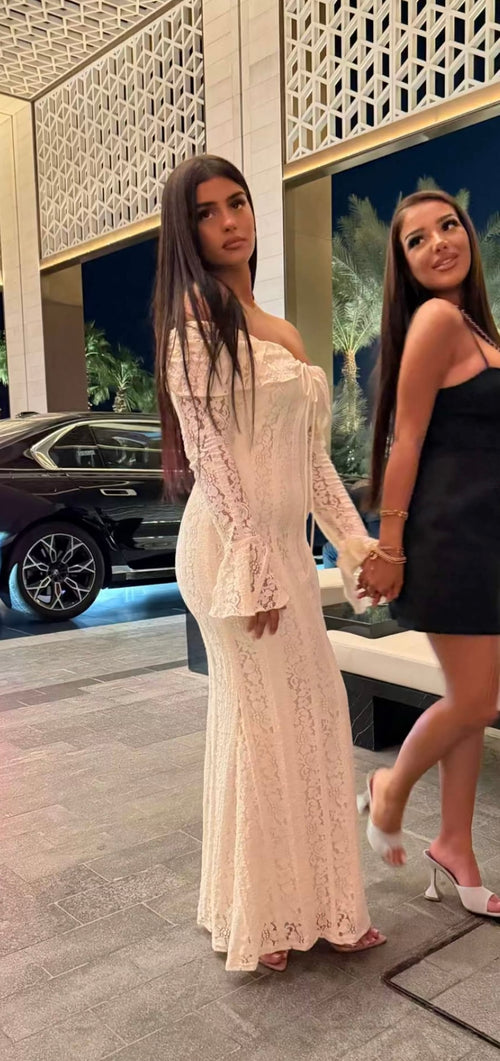 Robe Maxi Ivory Bloom