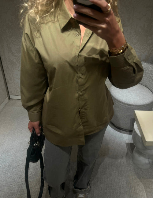 Chemise Cut-Out Kaki