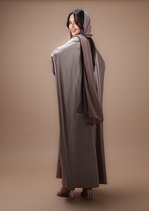 Abaya Desert Doré (3pièces) Premium