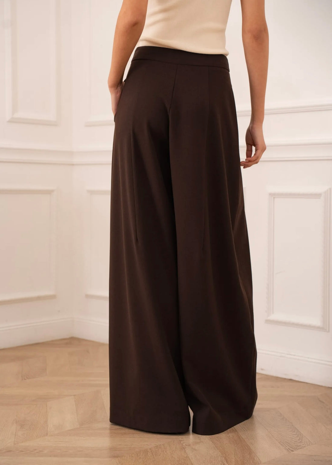 Pantalon Palazzo marron Premium