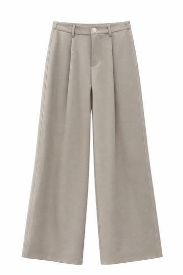 Pantalon fluide beige