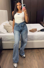 Jean asymétrique Wide