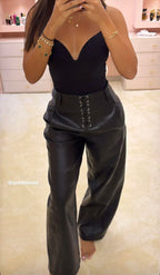 Pantalon Laced en simili