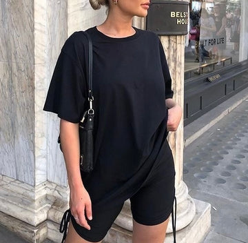 T shirt noir oversize