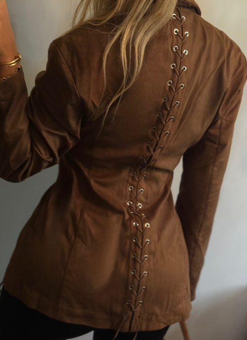 Blazer Moka-Lace en suédine