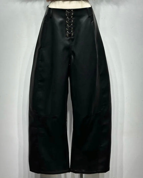 Pantalon Laced en simili