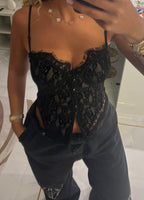 Top-Corset en dentelle