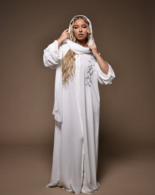 Abaya Blanc d'Arabie