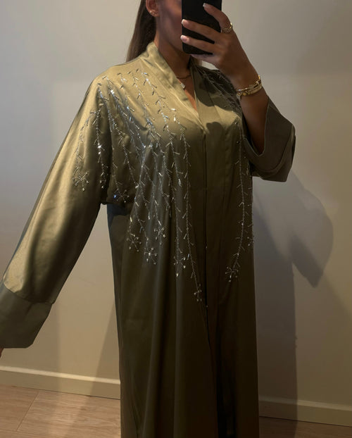 Abaya Glow Petal Kaki